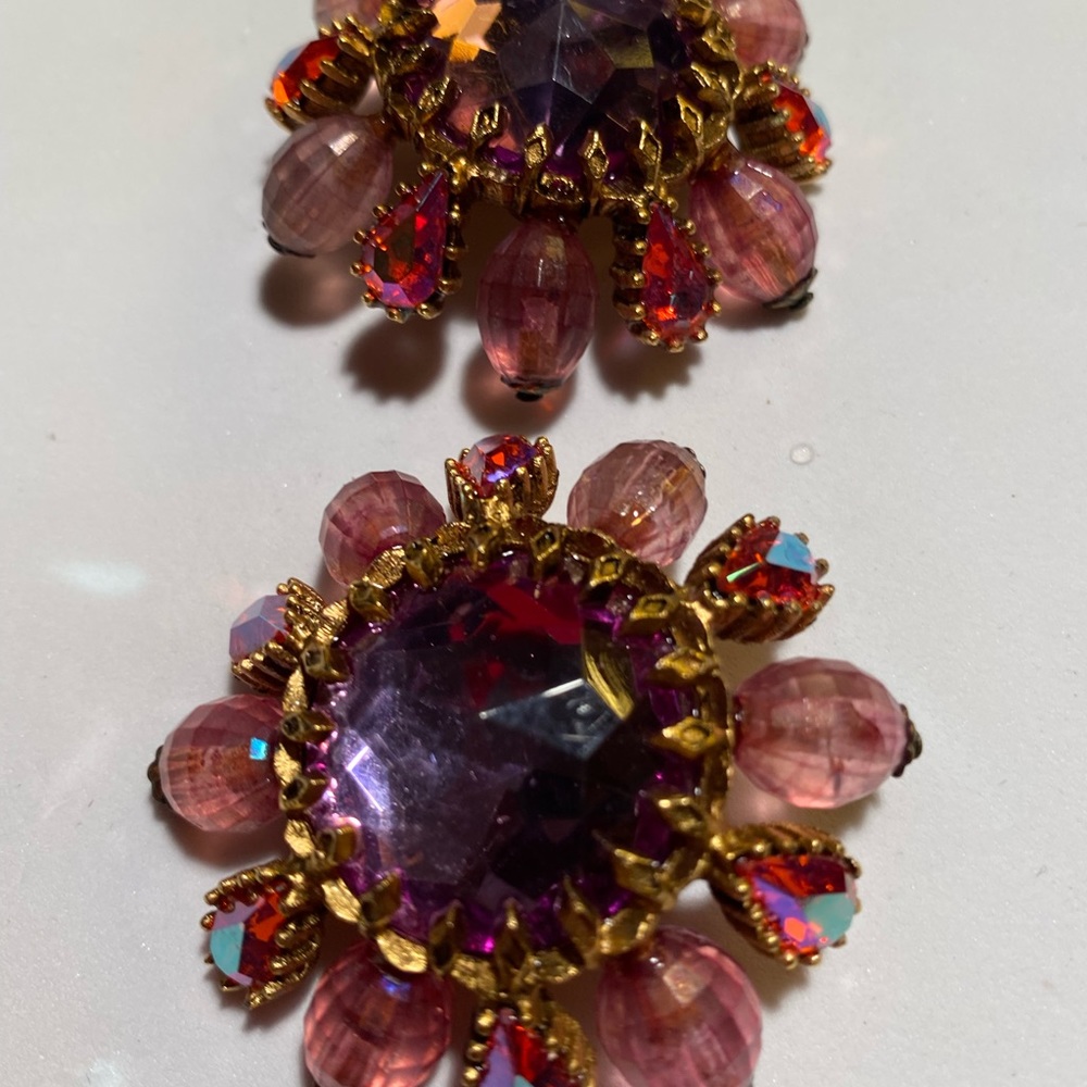 Jay Strongwater Earrings: Purple/Lavender/Firepin… - image 4